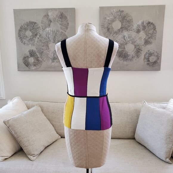 NEW! Rachel Roy Massima Multicolor Block Tank size Medium - Picture 9 of 14